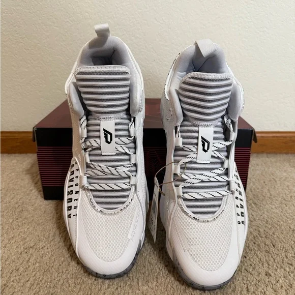 Adidas Dame 7 EXTPLY Advisory Basketball Shoes Men's White Sneakers H68990 - Picture 6 of 9